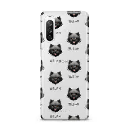 Keeshond Icon with Name Sony Xperia 10 III Case