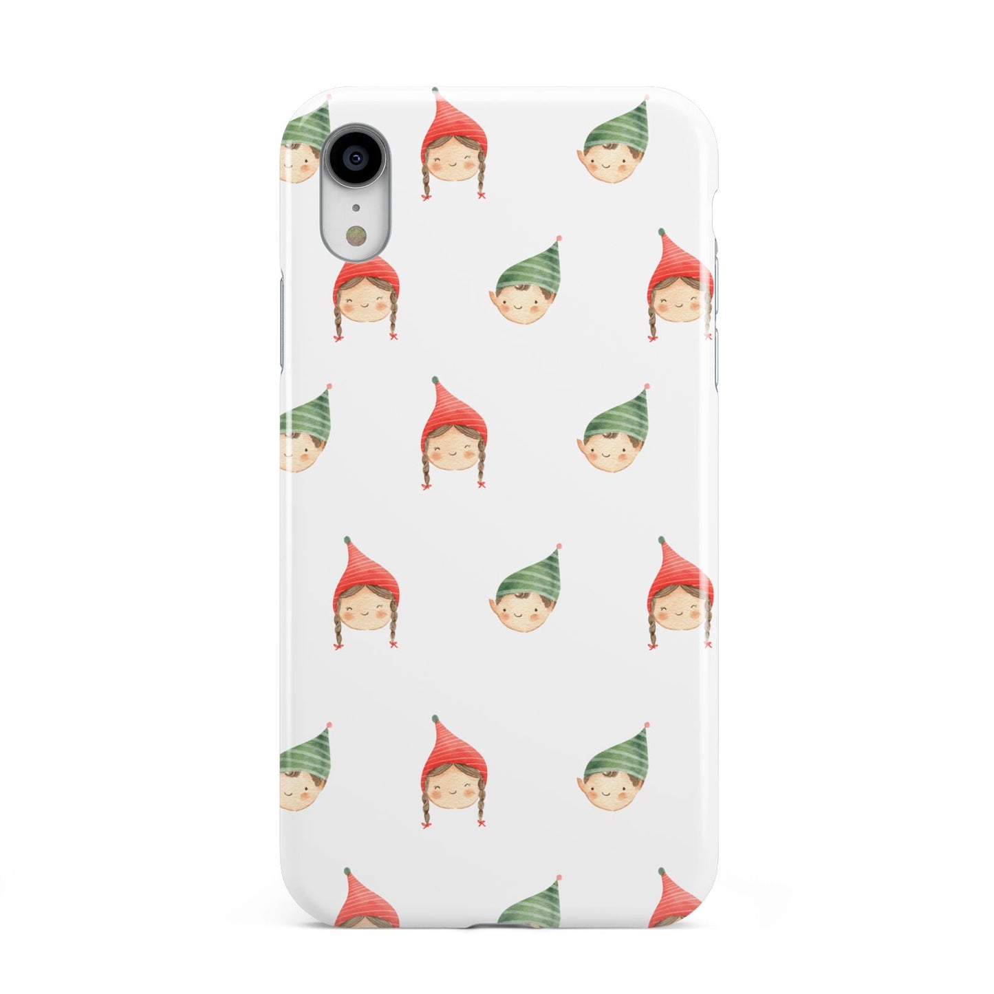 Kids Christmas Apple iPhone XR White 3D Tough Case