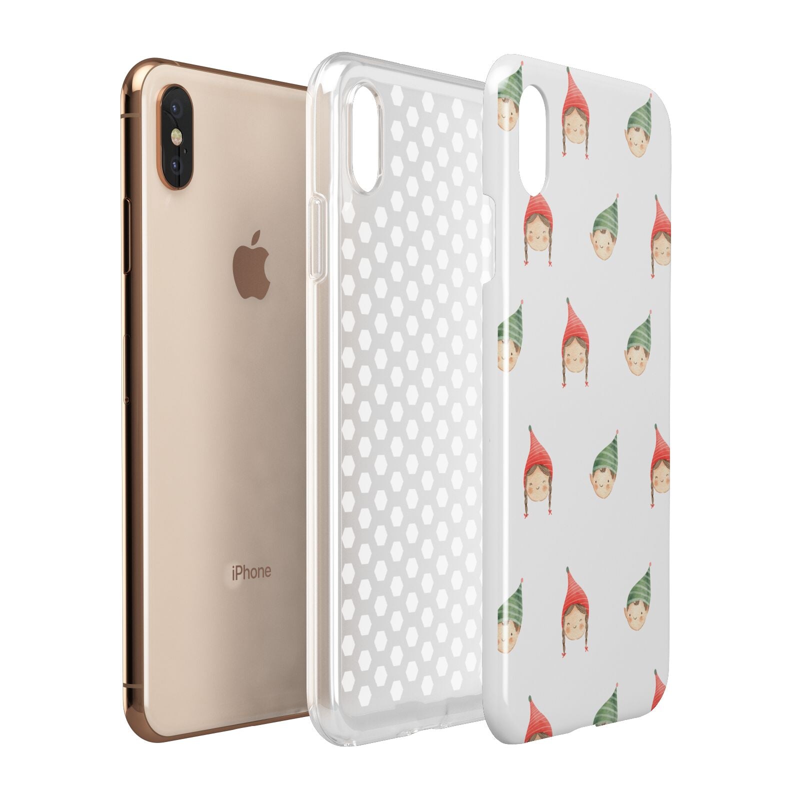 Kids Christmas Apple iPhone Xs Max 3D Tough Case Expanded View