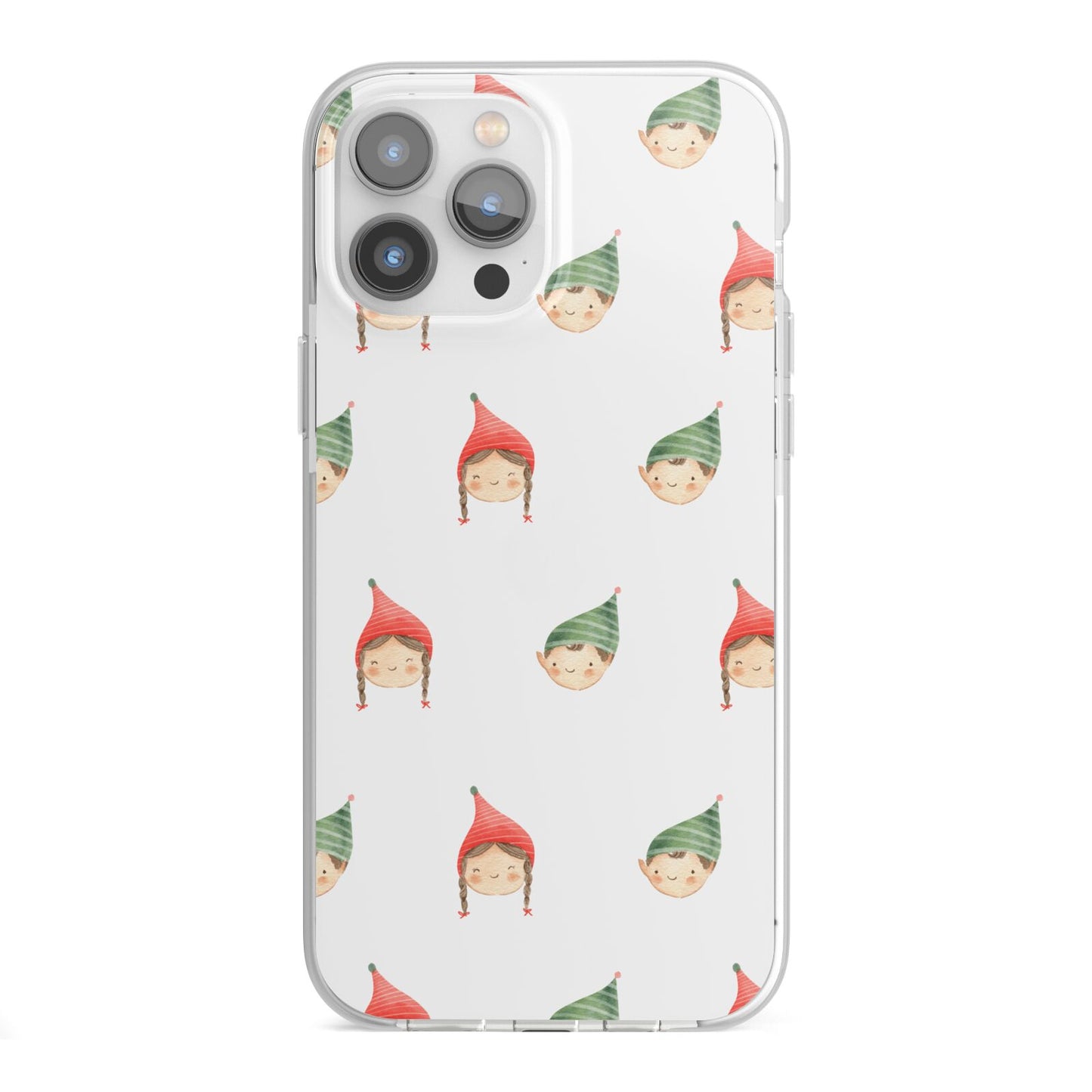 Kids Christmas iPhone 13 Pro Max TPU Impact Case with White Edges