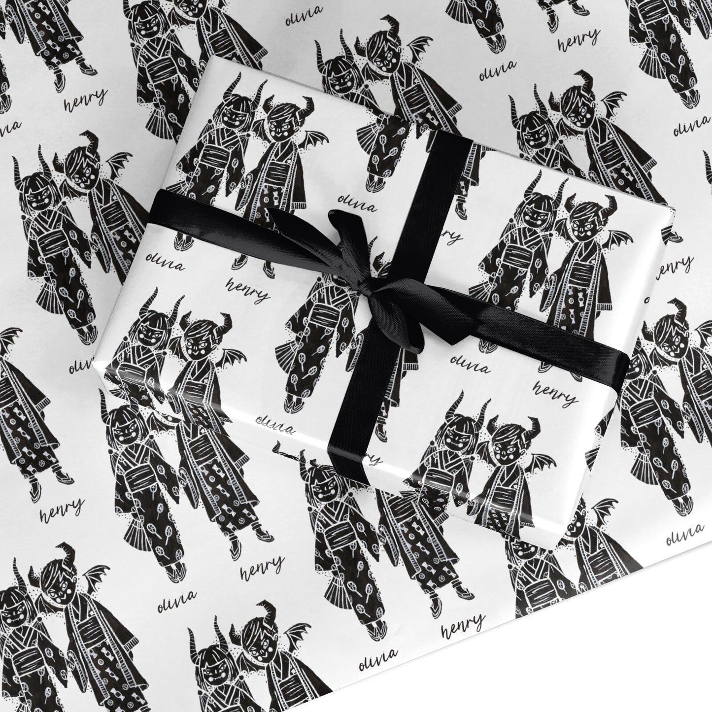 Kimono Devils Custom Wrapping Paper