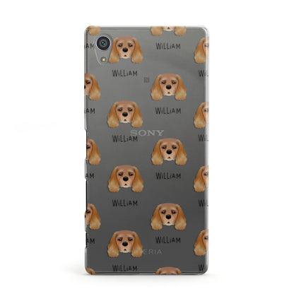 King Charles Spaniel Icon with Name Sony Xperia Case