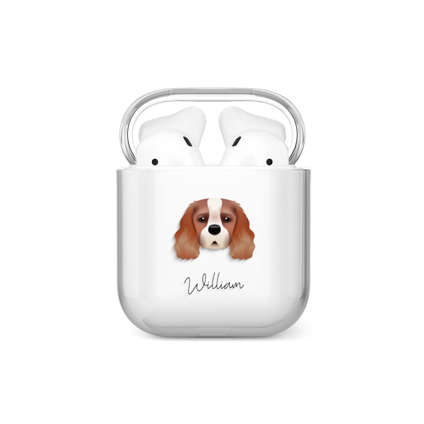King Charles Spaniel Personalised AirPods Case