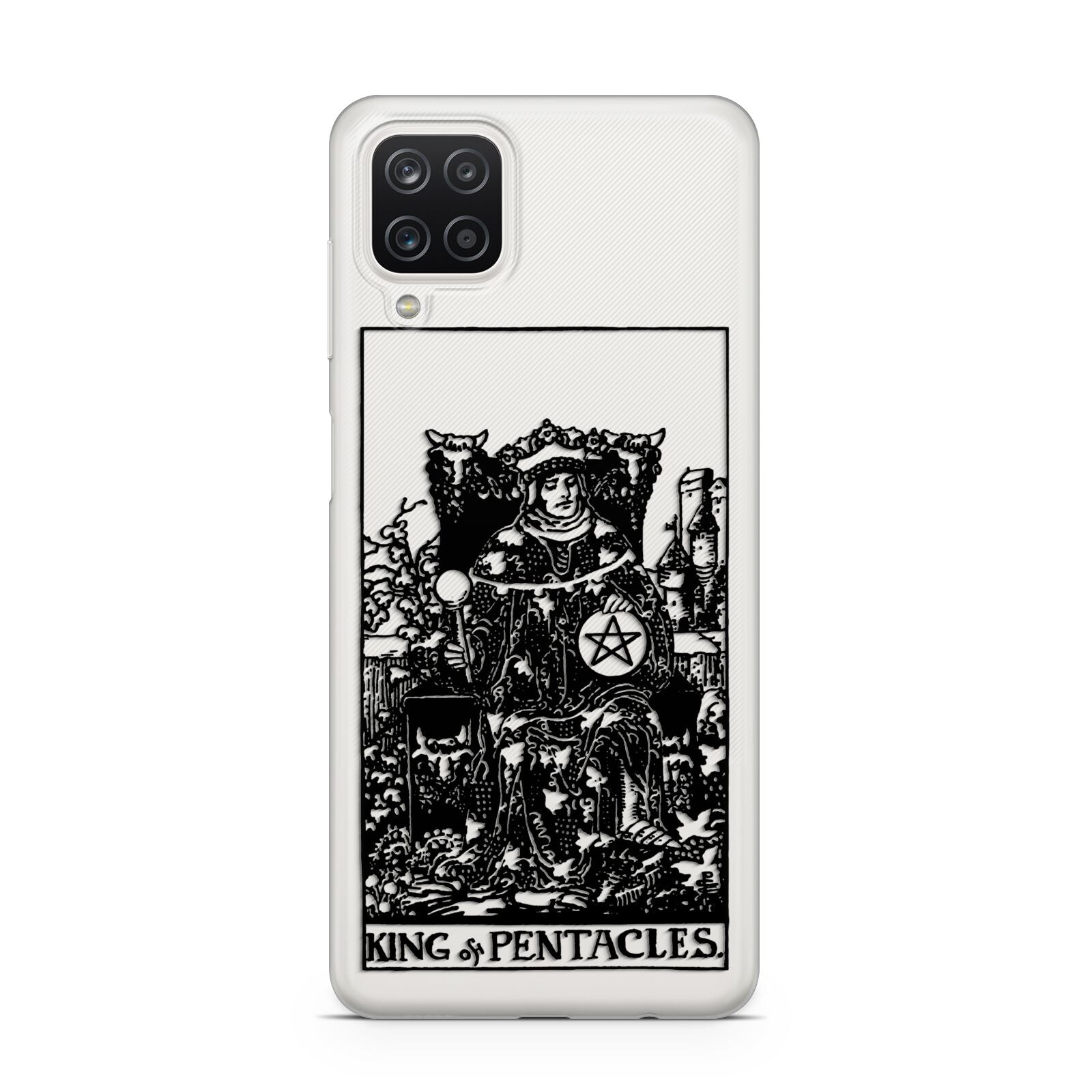 King of Pentacles Monochrome Samsung A12 Case