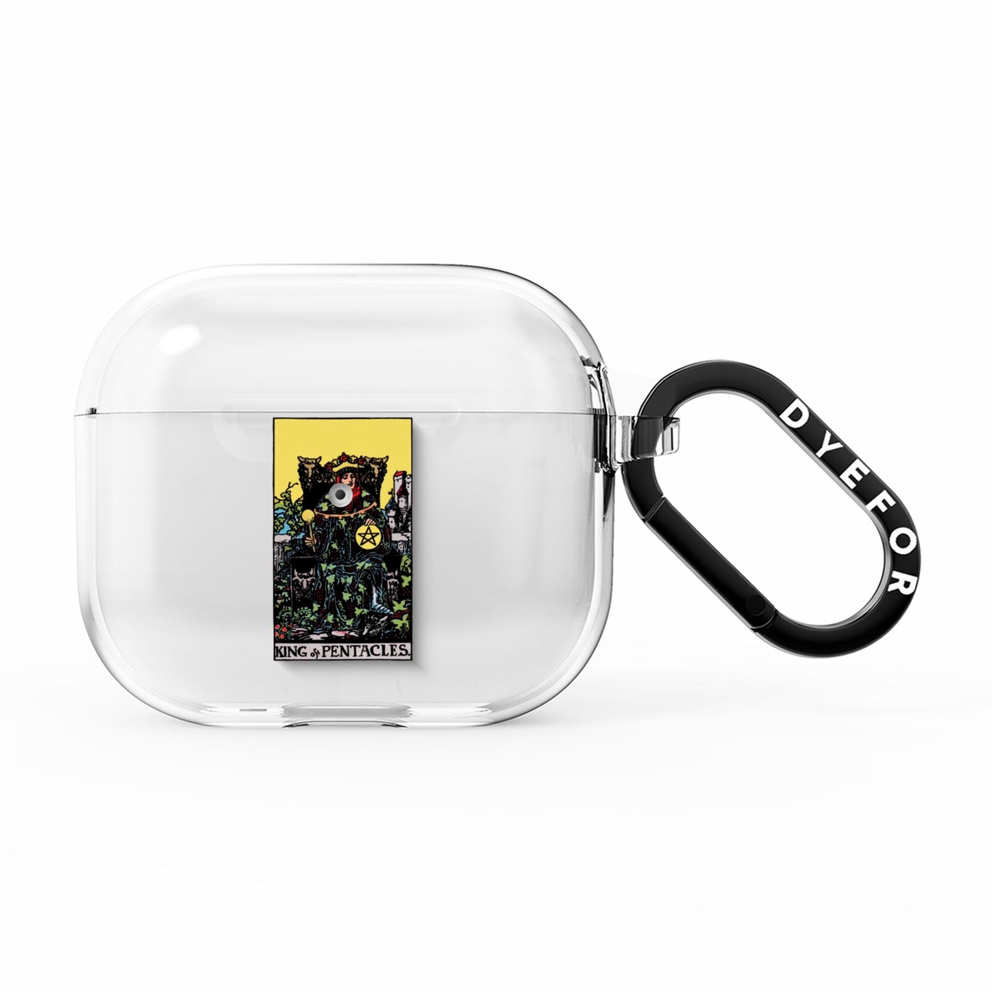 King of Pentacles Tarot Card AirPods Clear Case 3rd Gen