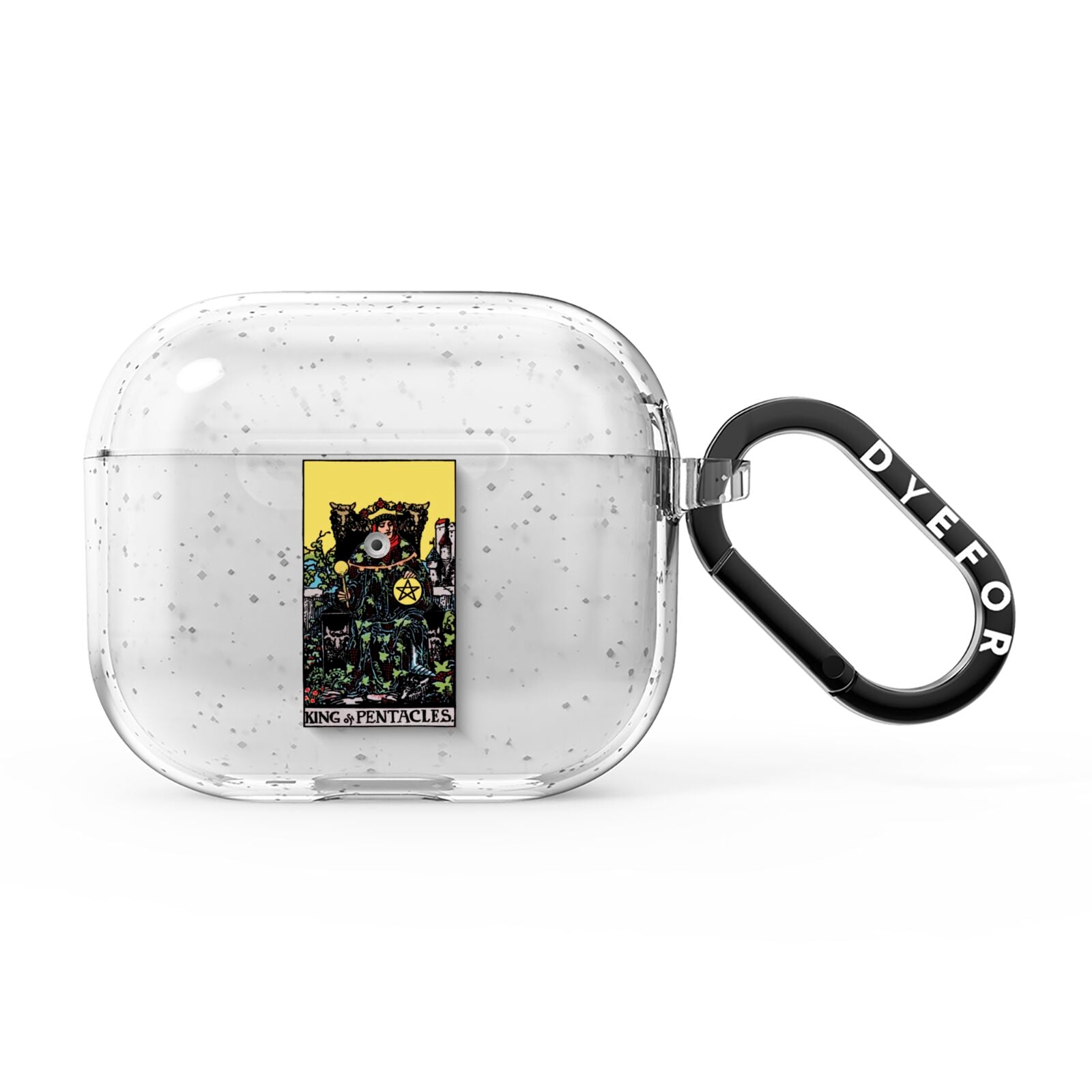 King of Pentacles Tarot Card AirPods Glitter Case 3rd Gen