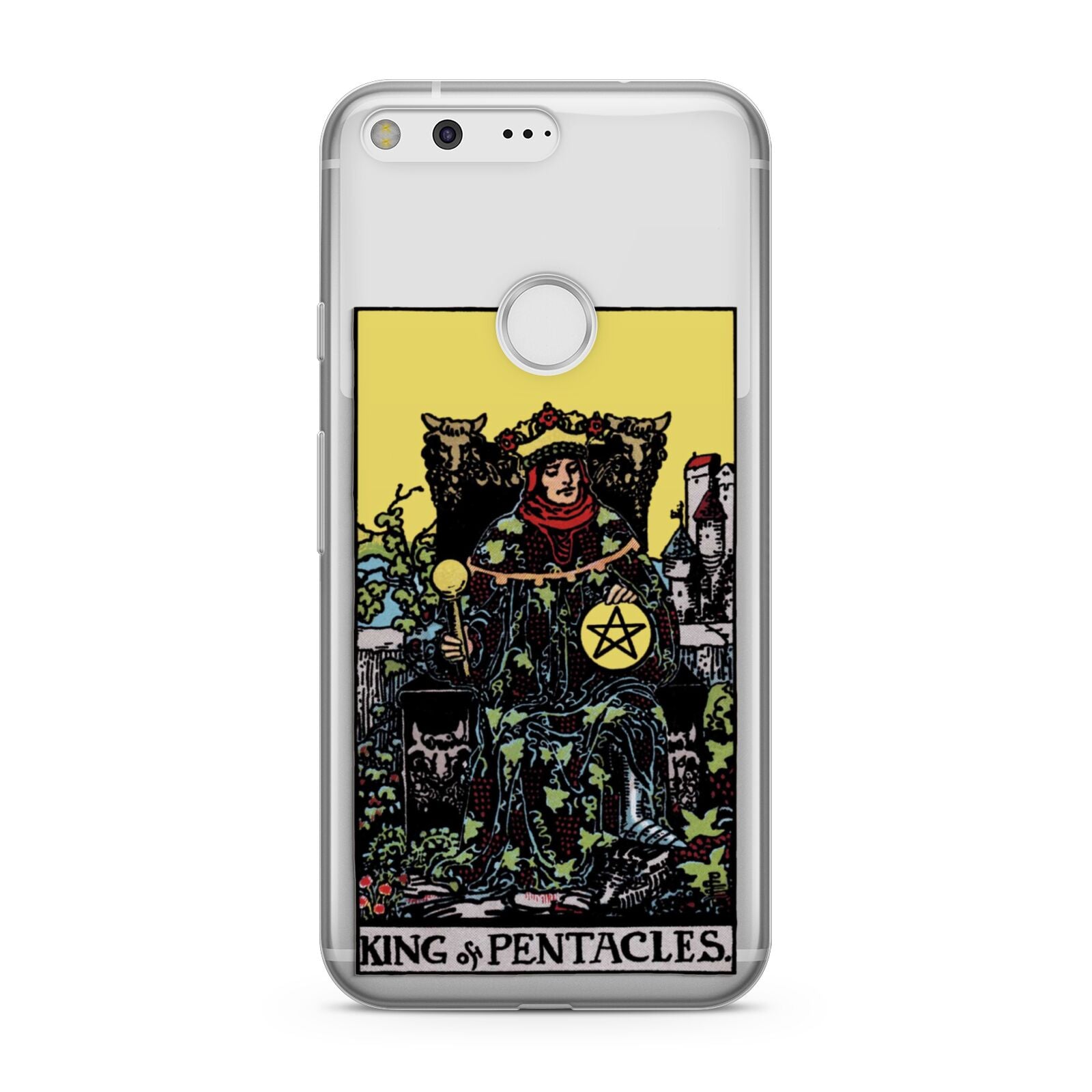 King of Pentacles Tarot Card Google Pixel Case