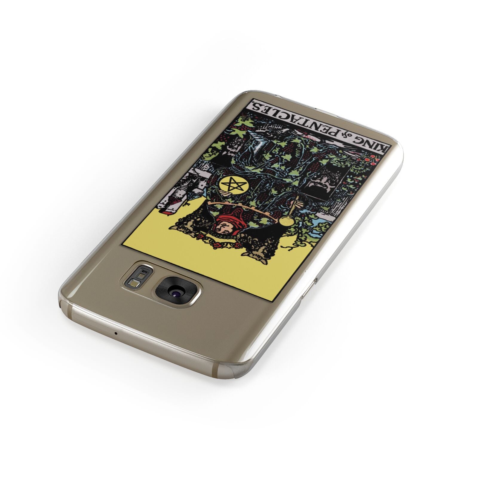 King of Pentacles Tarot Card Samsung Galaxy Case Front Close Up