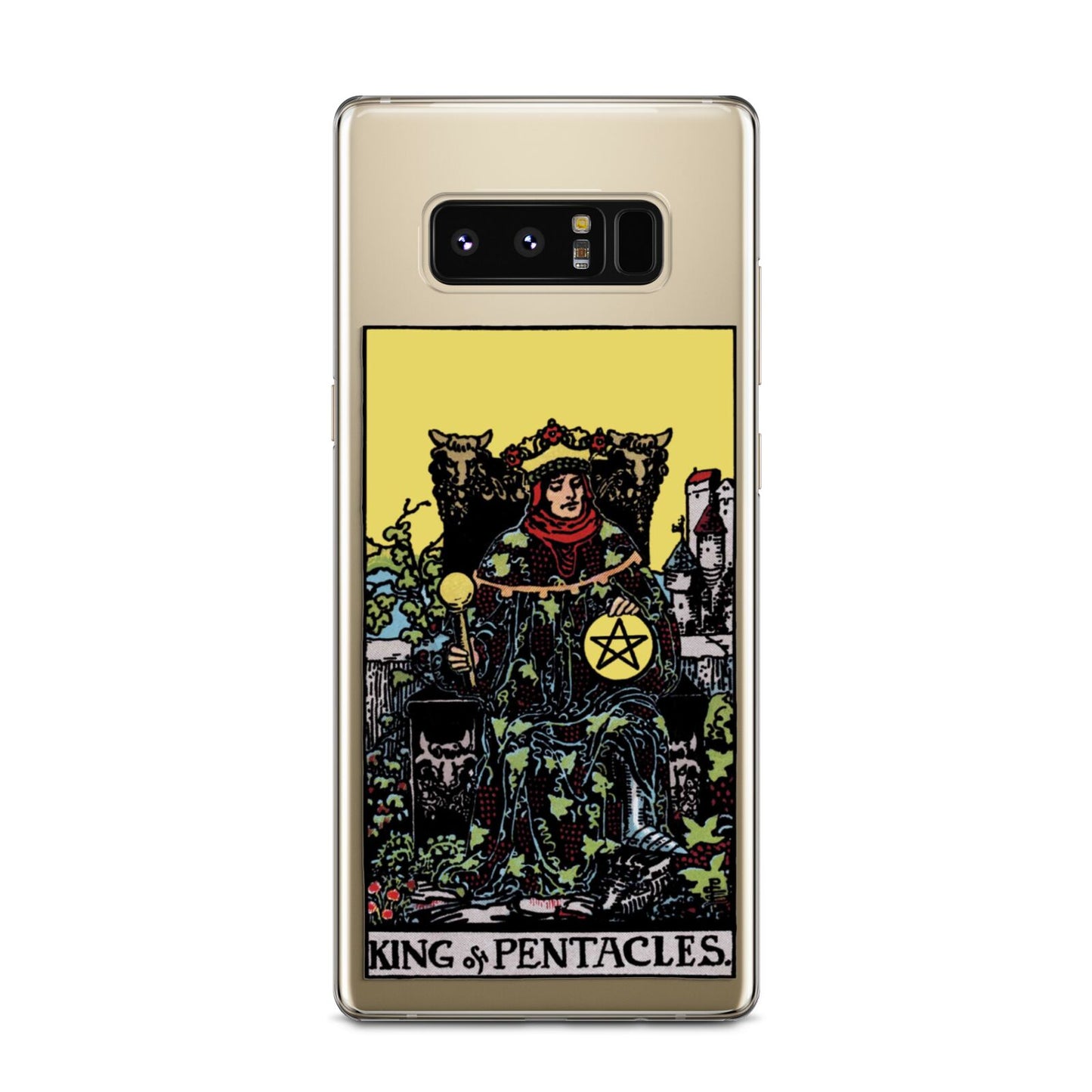 King of Pentacles Tarot Card Samsung Galaxy Note 8 Case