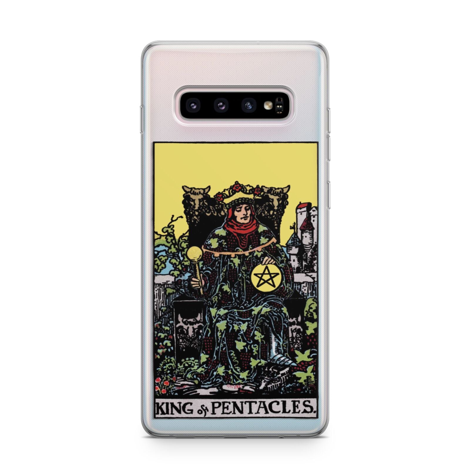 King of Pentacles Tarot Card Samsung Galaxy S10 Plus Case