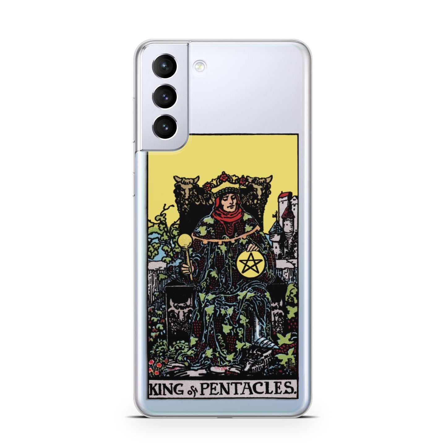 King of Pentacles Tarot Card Samsung S21 Plus Case