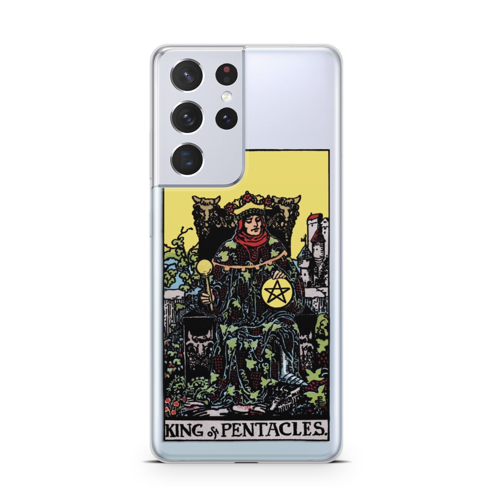 King of Pentacles Tarot Card Samsung S21 Ultra Case