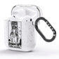King of Swords Monochrome AirPods Glitter Case Side Image