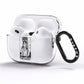 King of Swords Monochrome AirPods Pro Clear Case Side Image