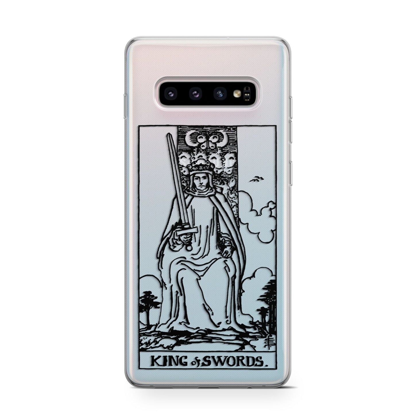 King of Swords Monochrome Protective Samsung Galaxy Case