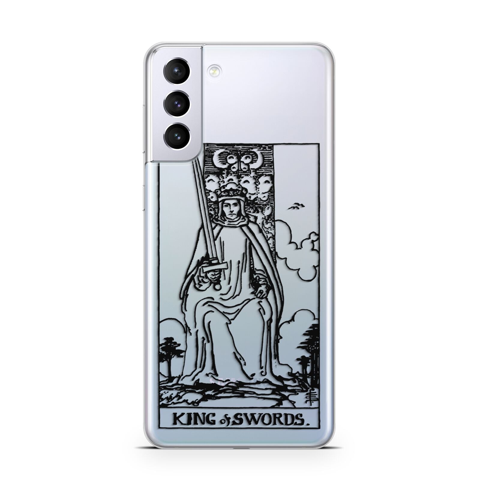 King of Swords Monochrome Samsung S21 Plus Case