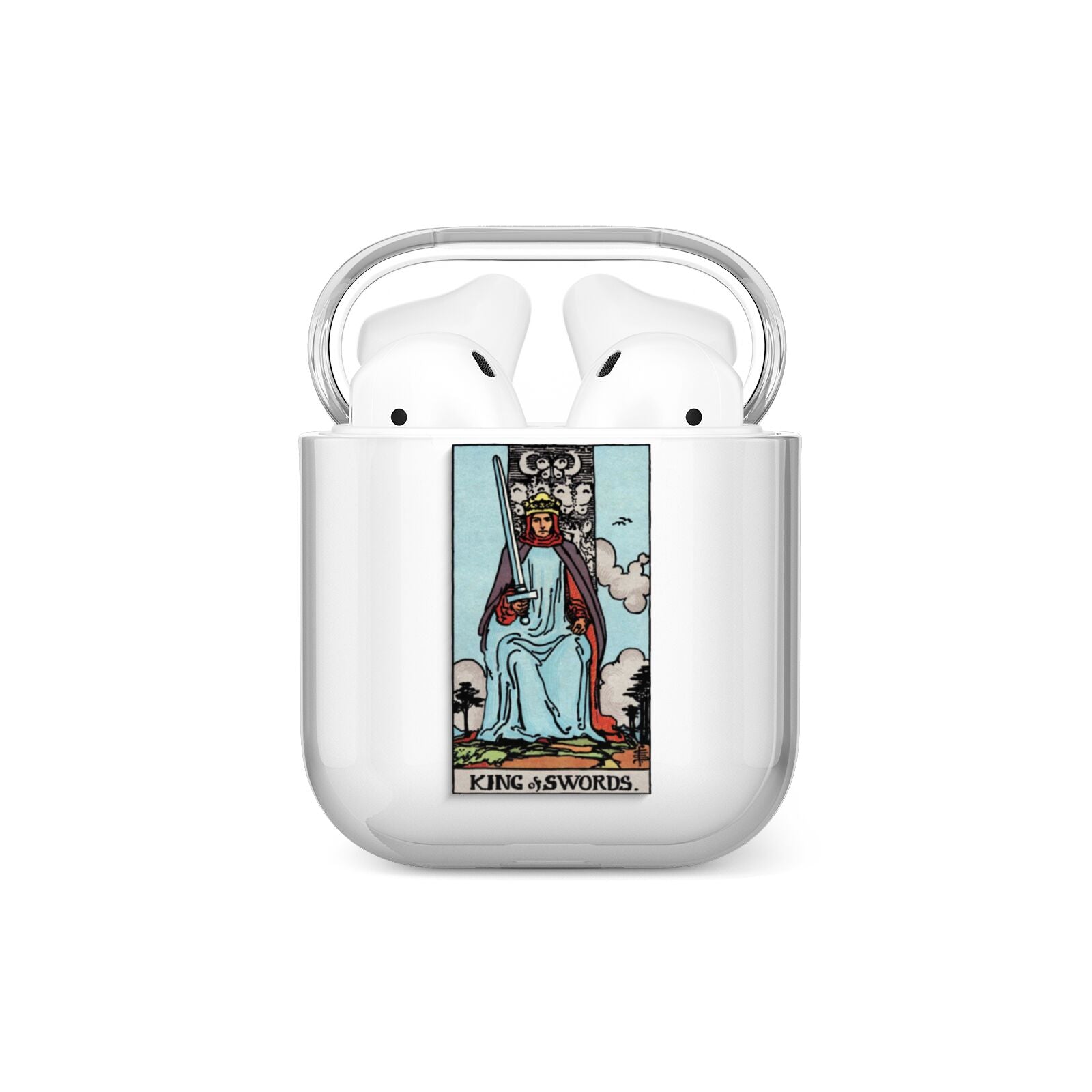 King of Swords Tarot Card AirPods Case