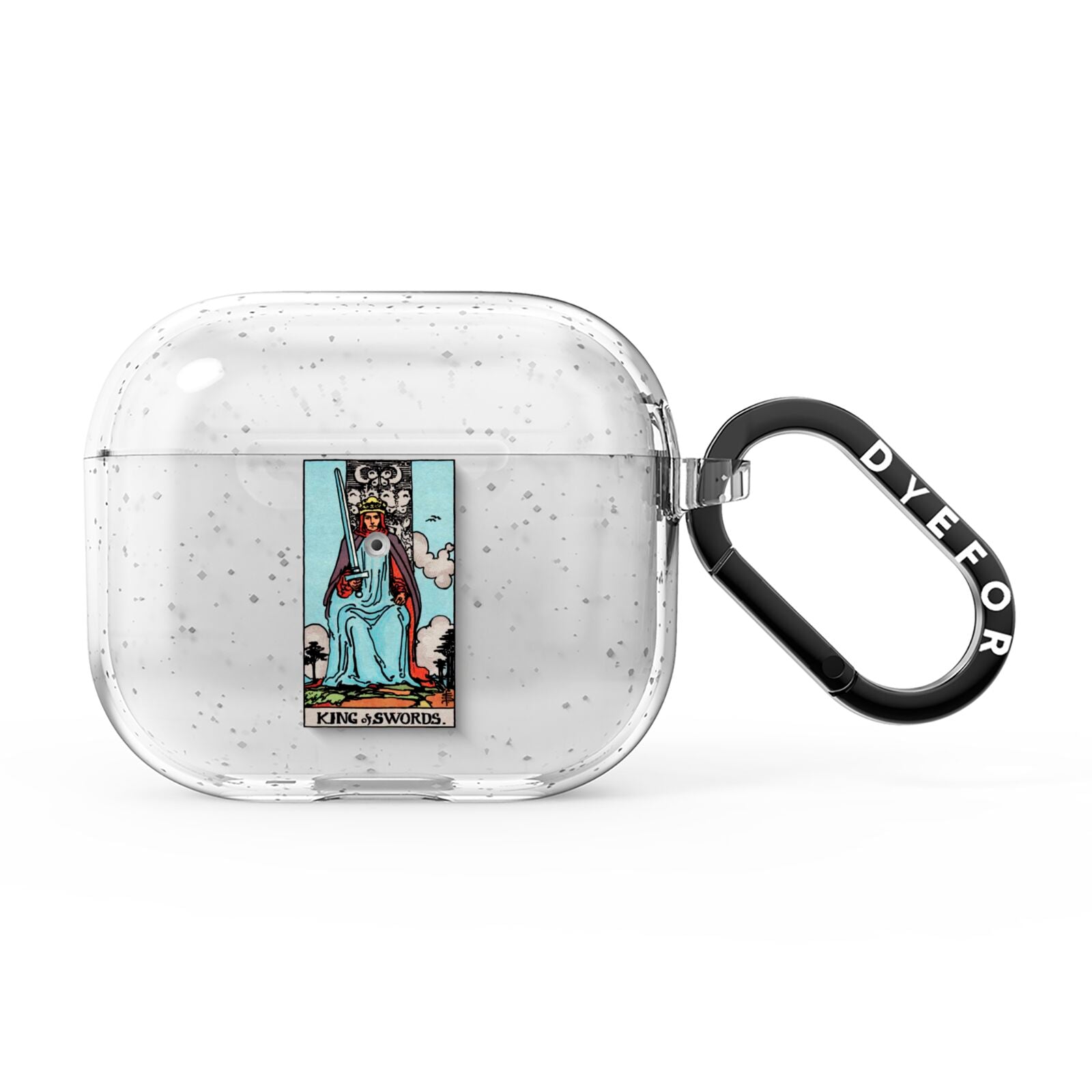 King of Swords Tarot Card AirPods Glitter Case 3rd Gen