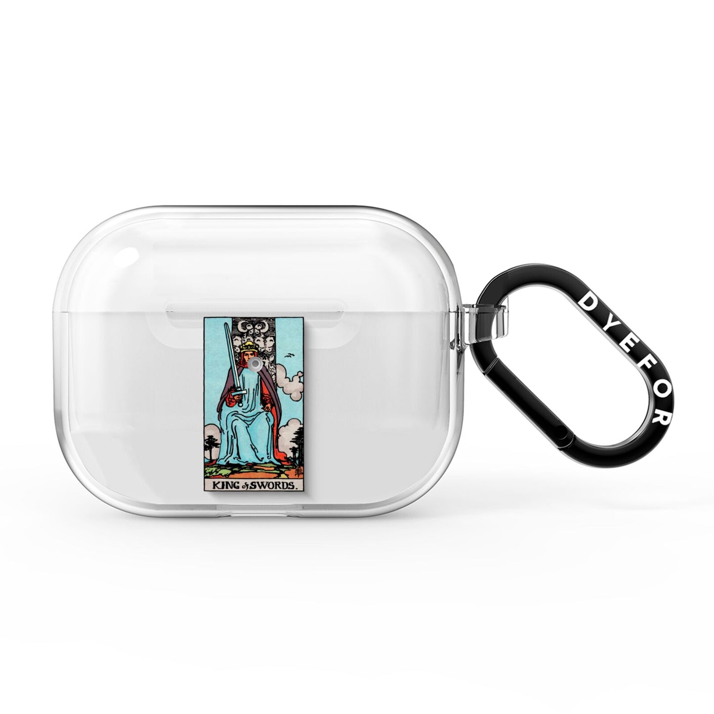 King of Swords Tarot Card AirPods Pro Clear Case