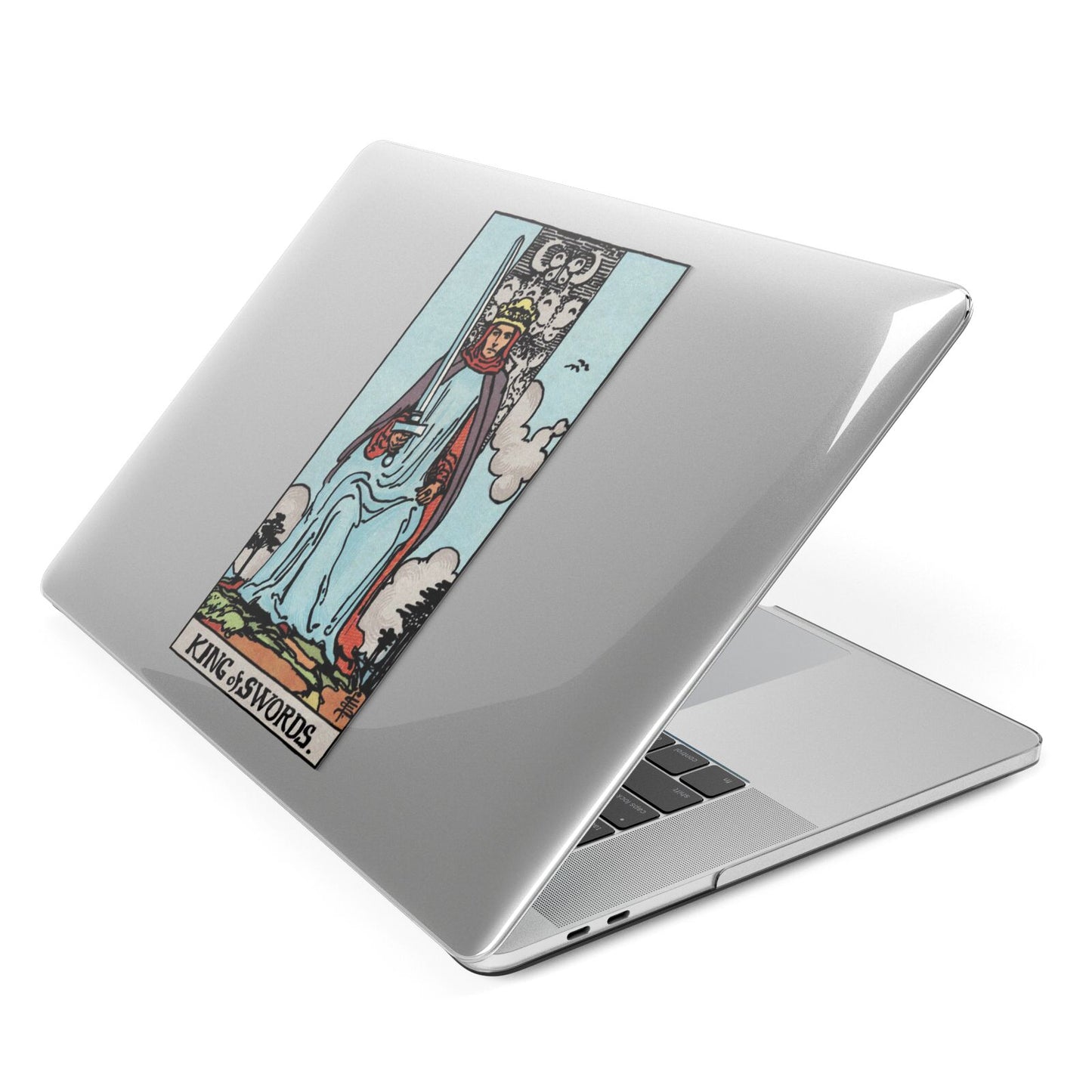 King of Swords Tarot Card Apple MacBook Case Side View