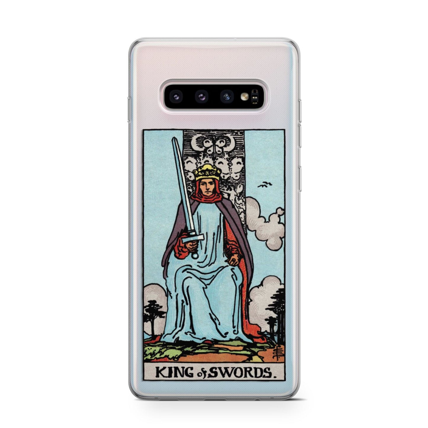 King of Swords Tarot Card Protective Samsung Galaxy Case