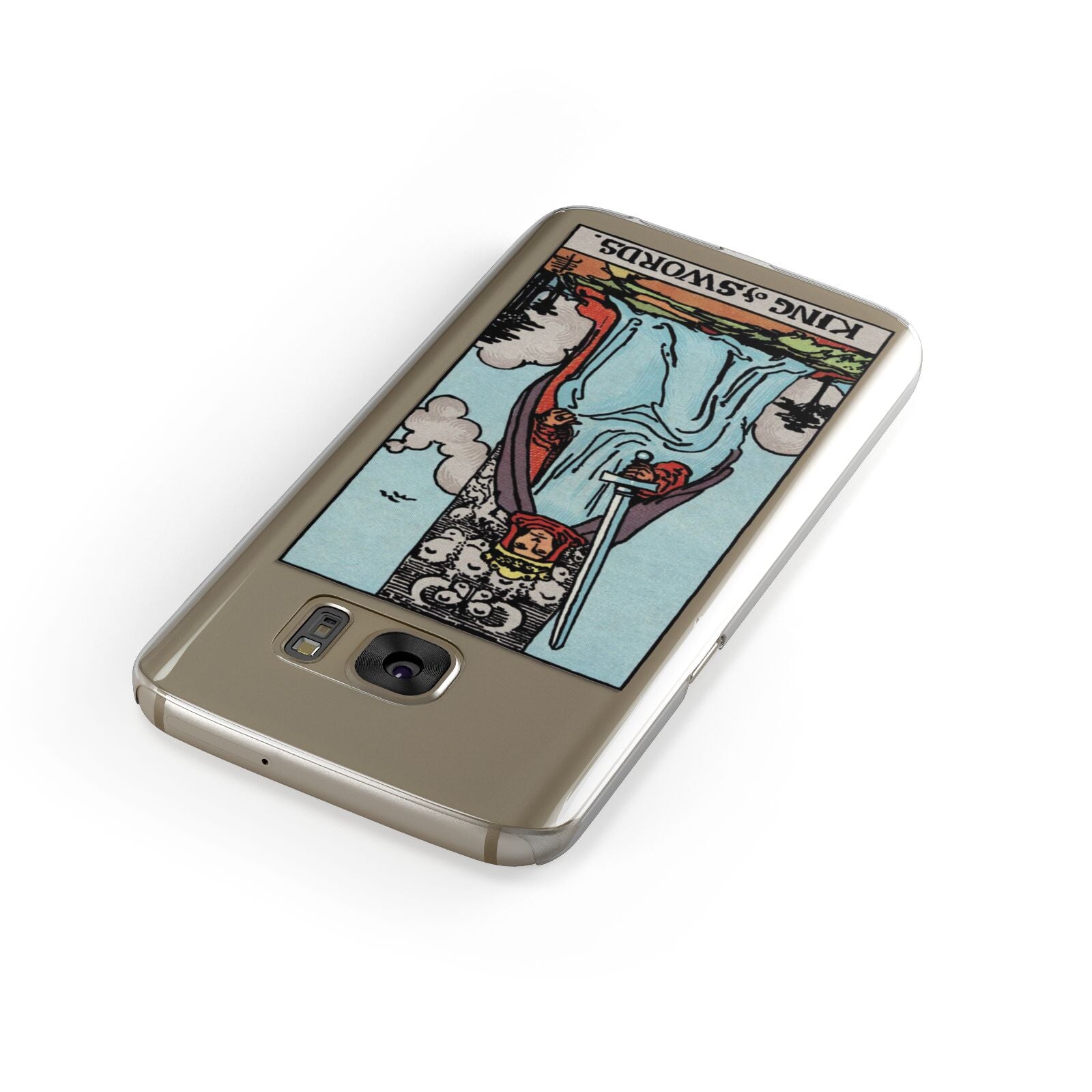 King of Swords Tarot Card Samsung Galaxy Case Front Close Up