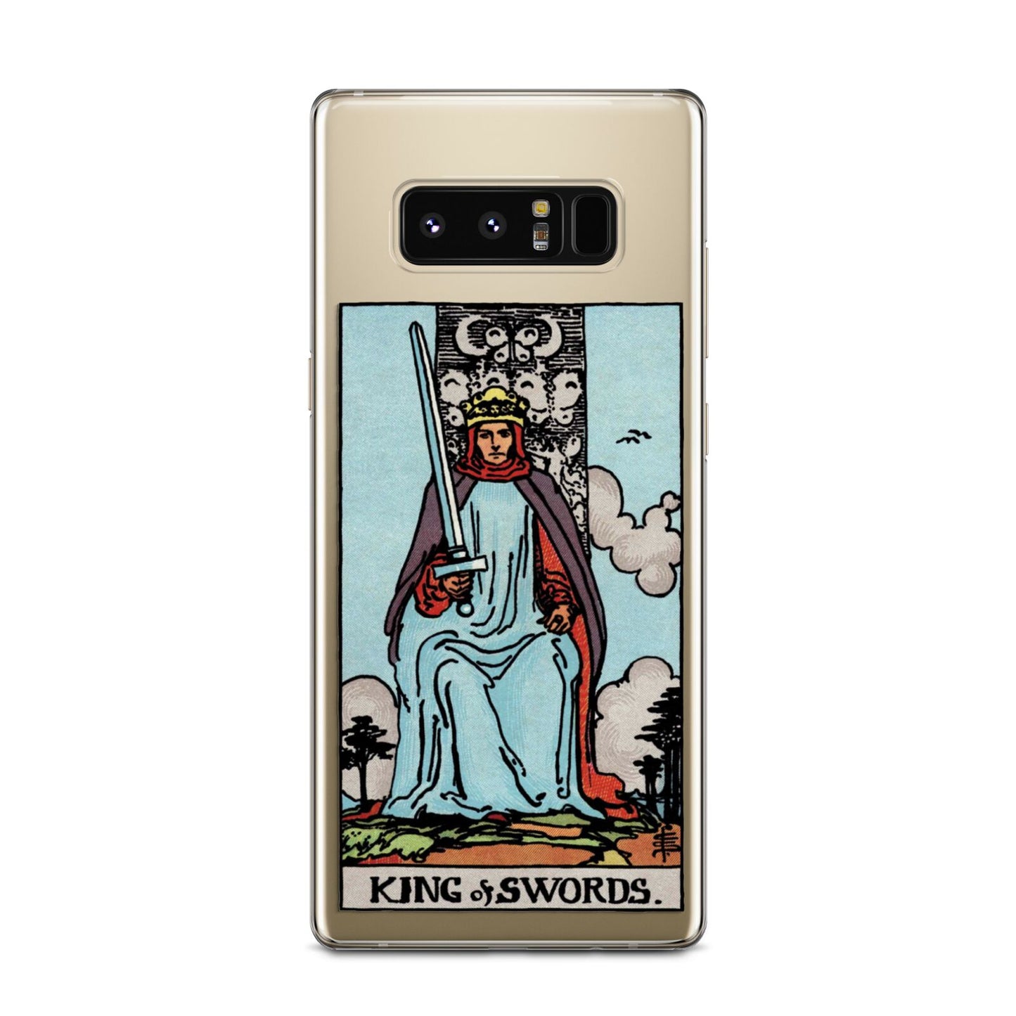 King of Swords Tarot Card Samsung Galaxy Note 8 Case