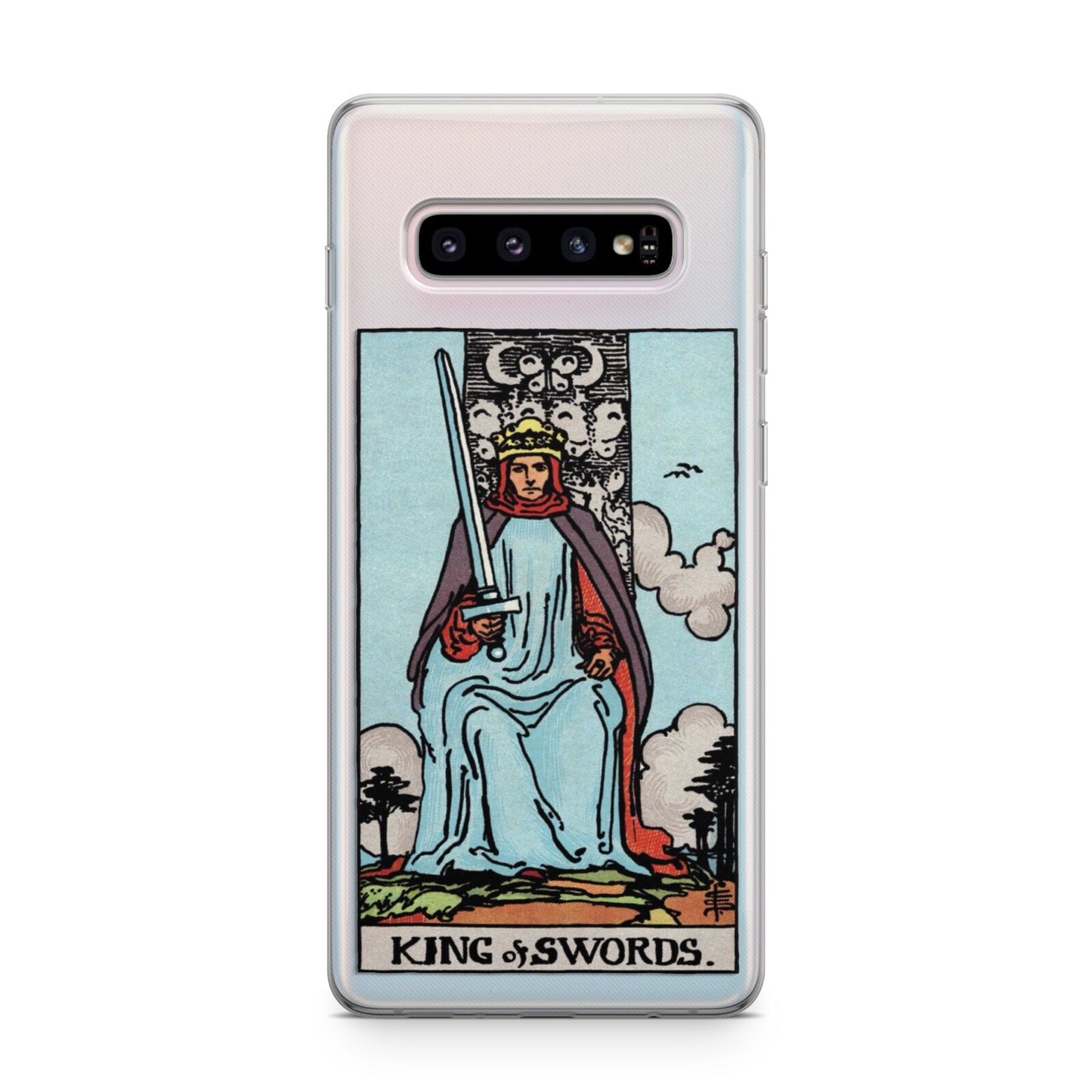 King of Swords Tarot Card Samsung Galaxy S10 Plus Case