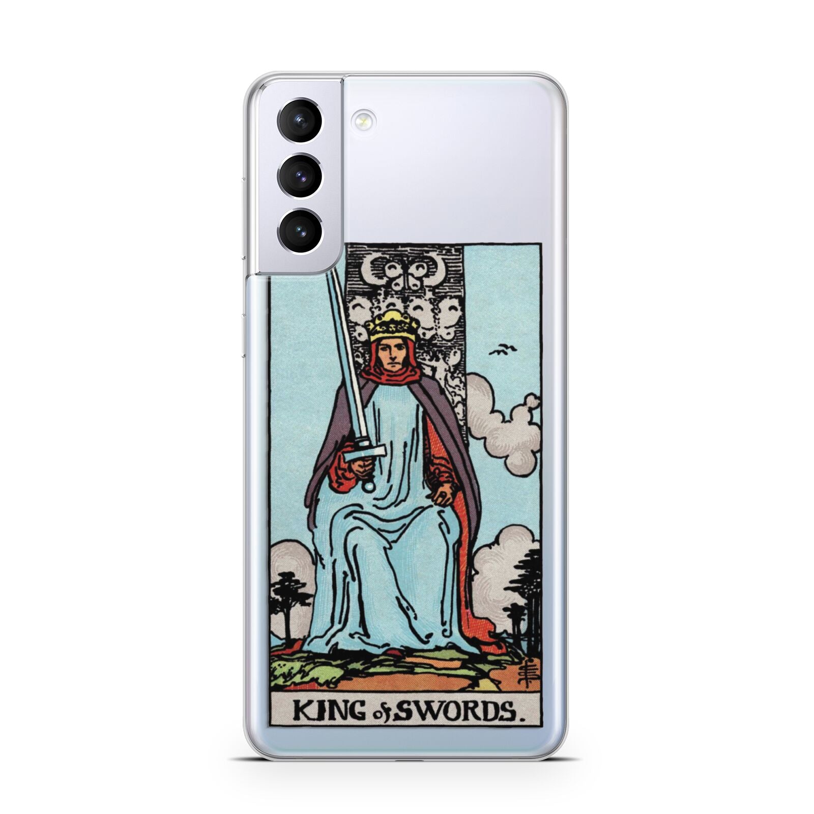 King of Swords Tarot Card Samsung S21 Plus Case