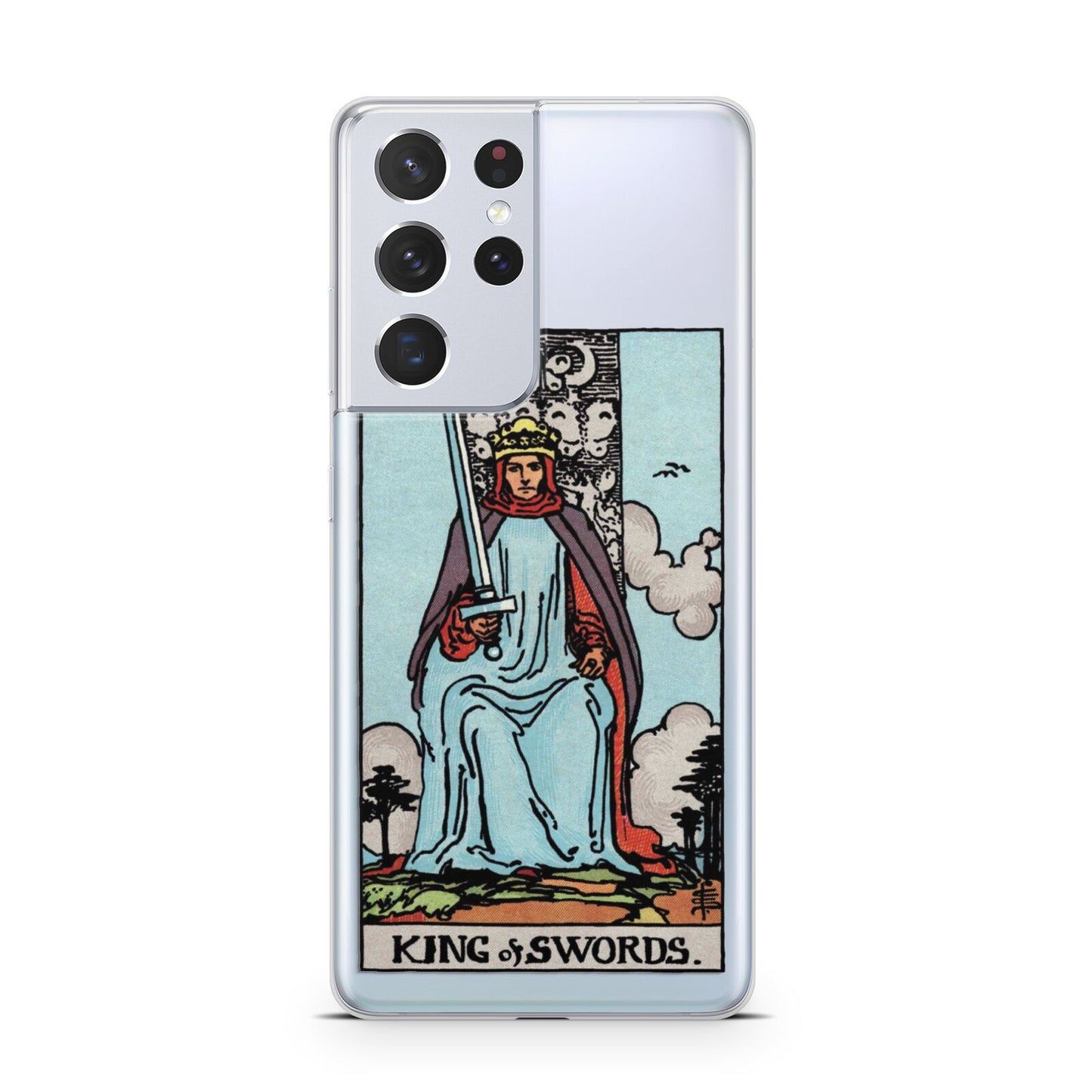 King of Swords Tarot Card Samsung S21 Ultra Case