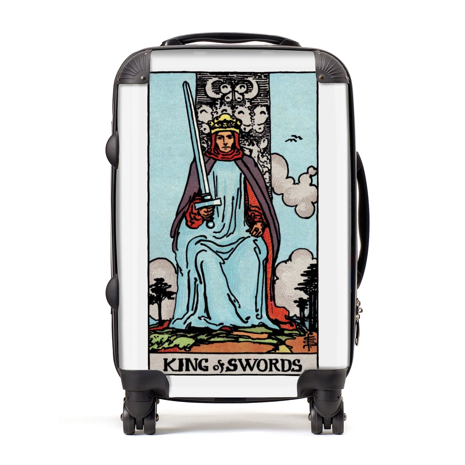 King of Swords Tarot Card Suitcase