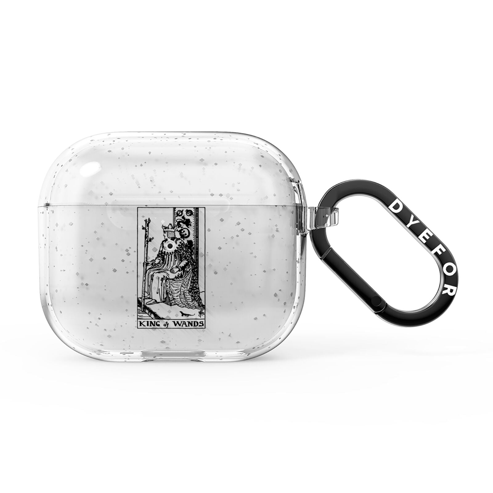 King of Wands Monochrome AirPods Glitter Case 3rd Gen