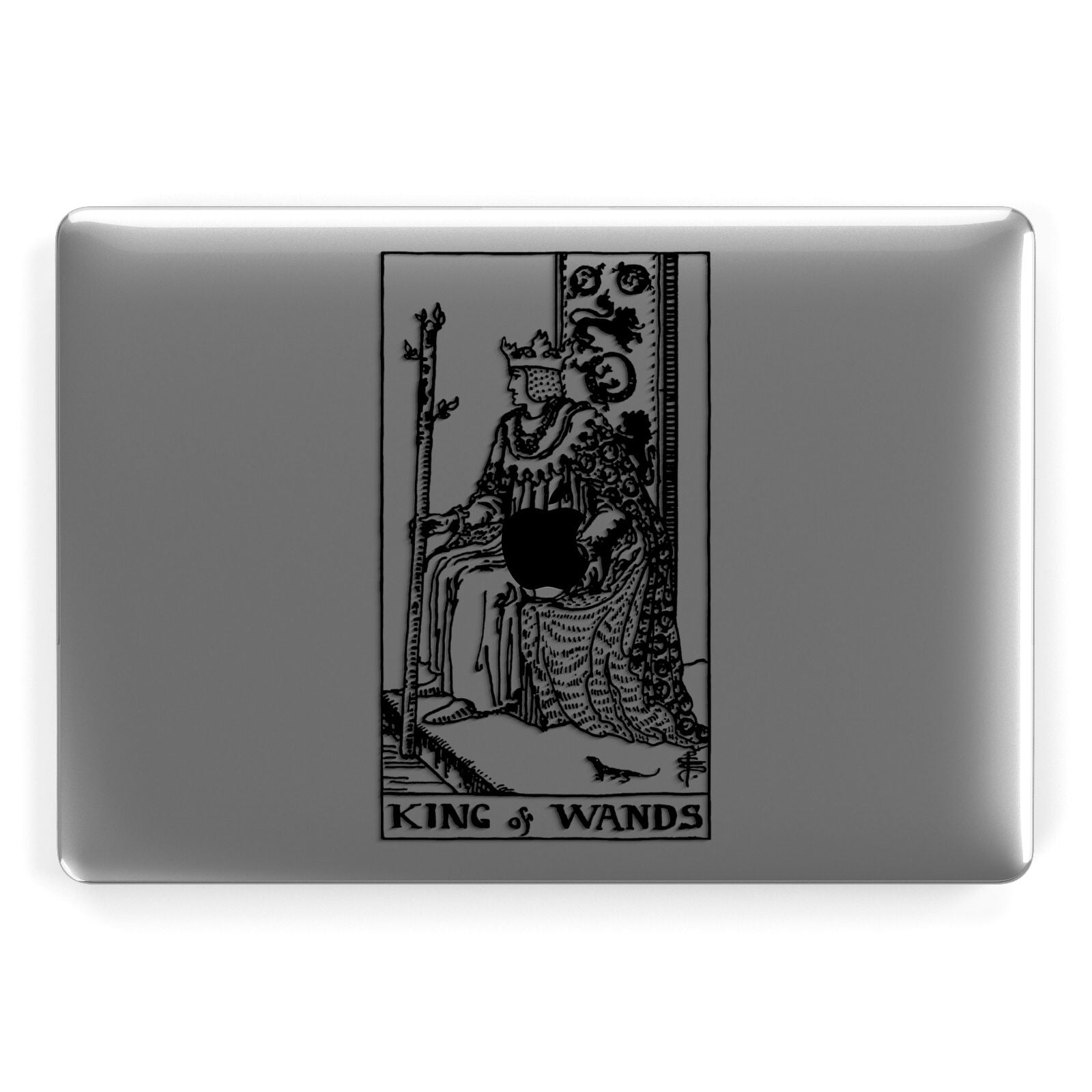 King of Wands Monochrome Apple MacBook Case