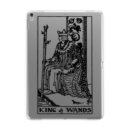 King of Wands Monochrome Apple iPad Silver Case