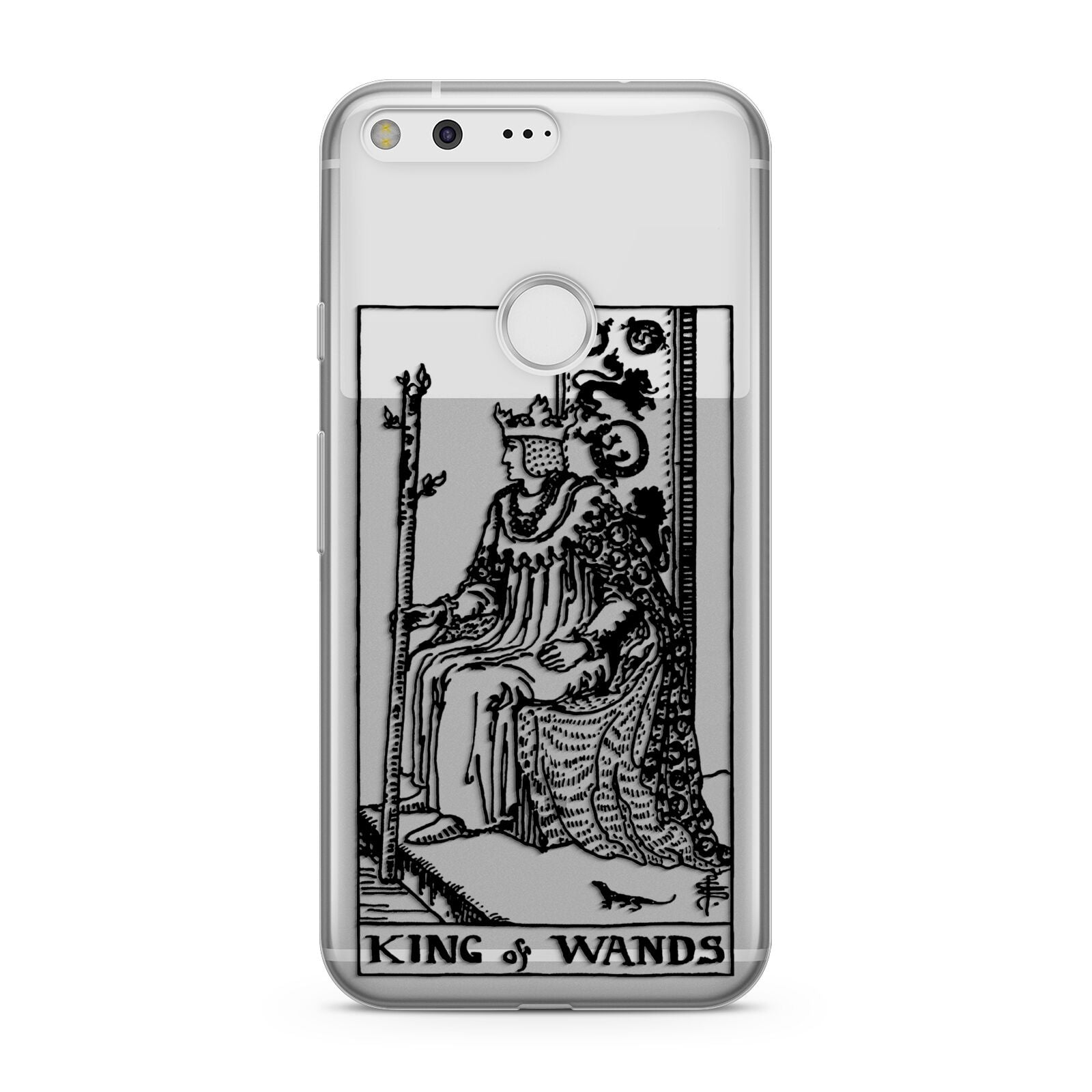 King of Wands Monochrome Google Pixel Case