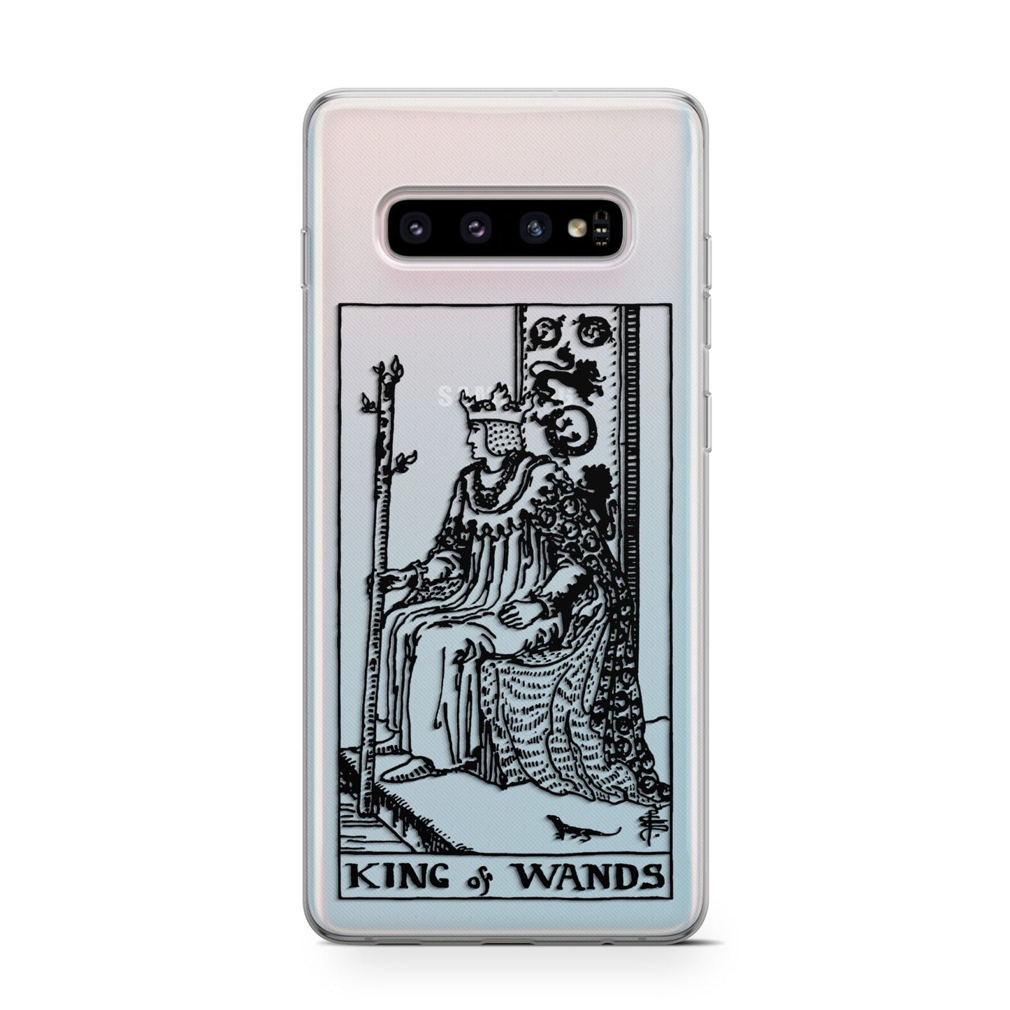 King of Wands Monochrome Protective Samsung Galaxy Case