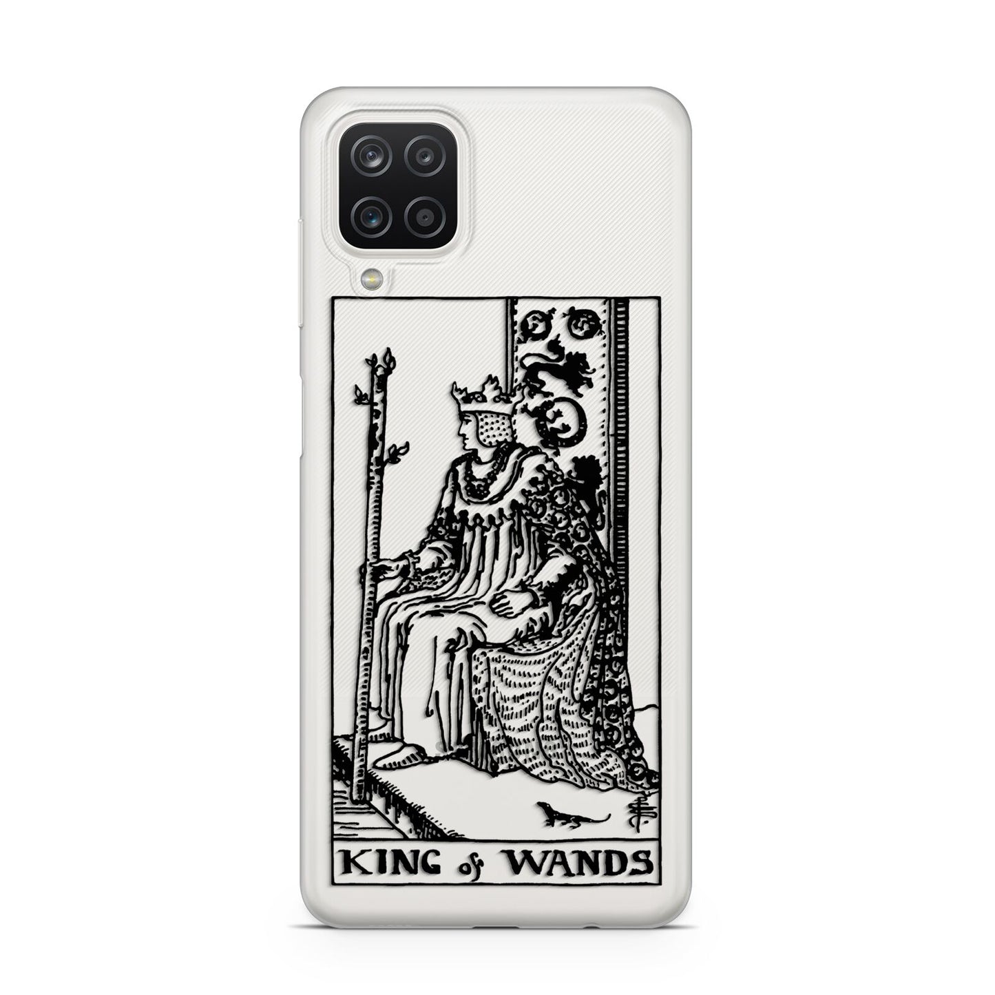 King of Wands Monochrome Samsung A12 Case