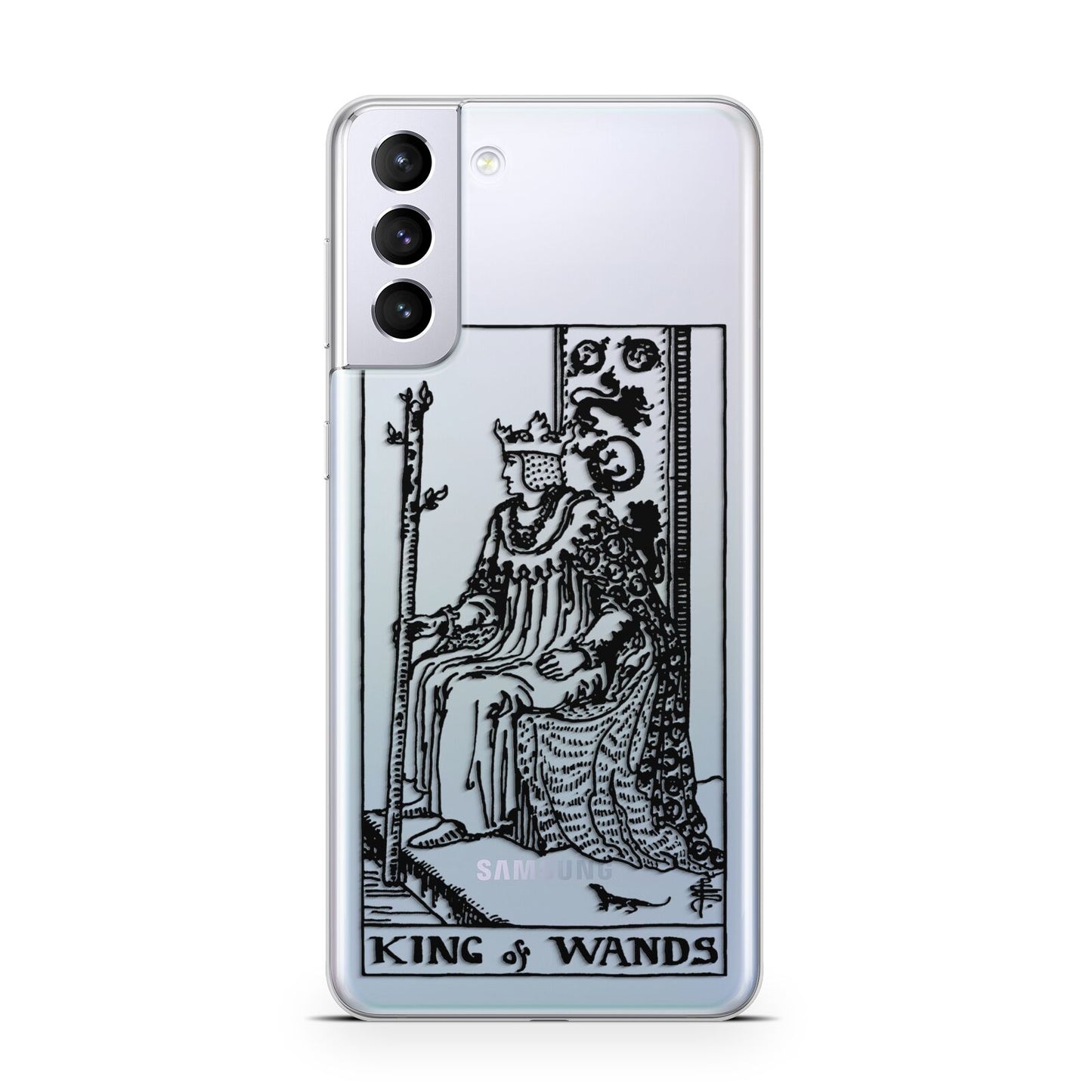 King of Wands Monochrome Samsung S21 Plus Case