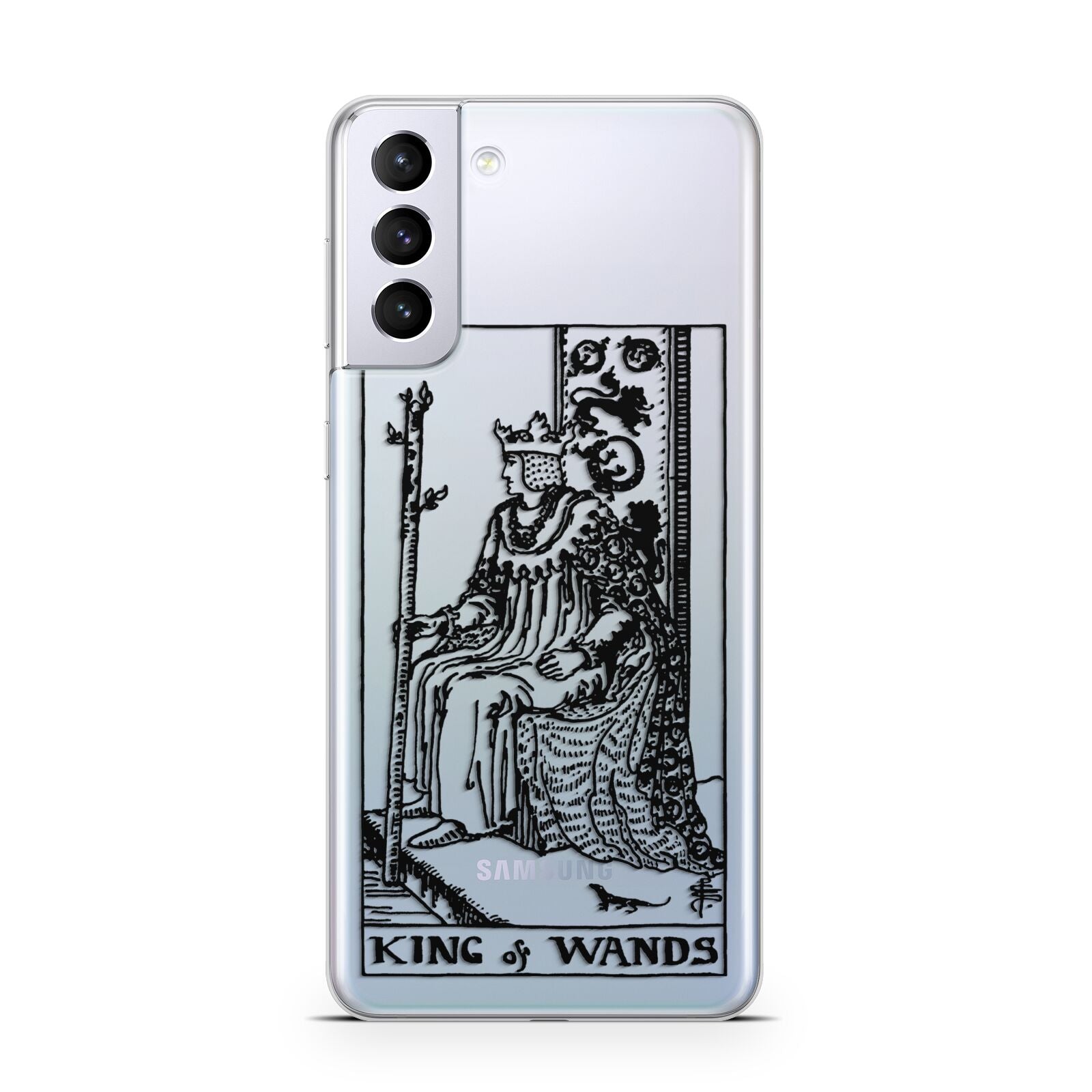 King of Wands Monochrome Samsung S21 Plus Case