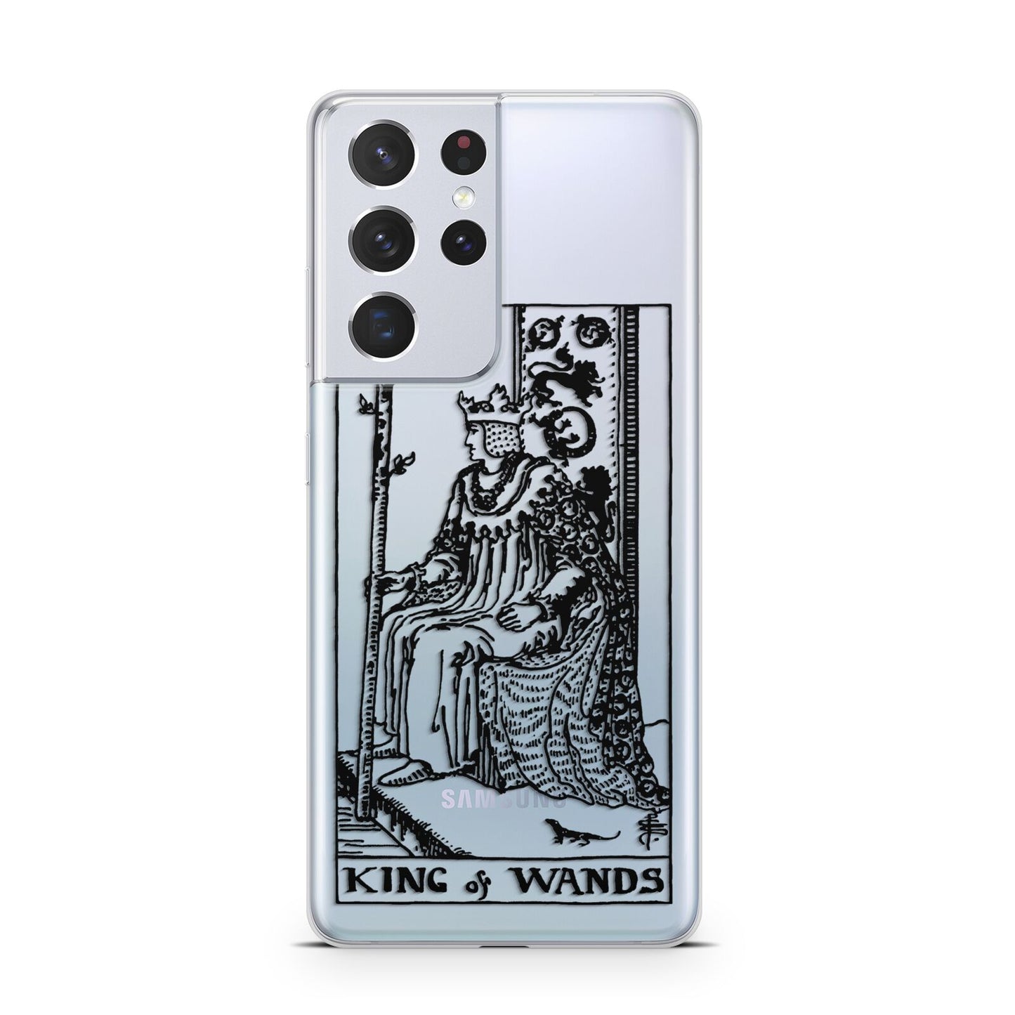 King of Wands Monochrome Samsung S21 Ultra Case