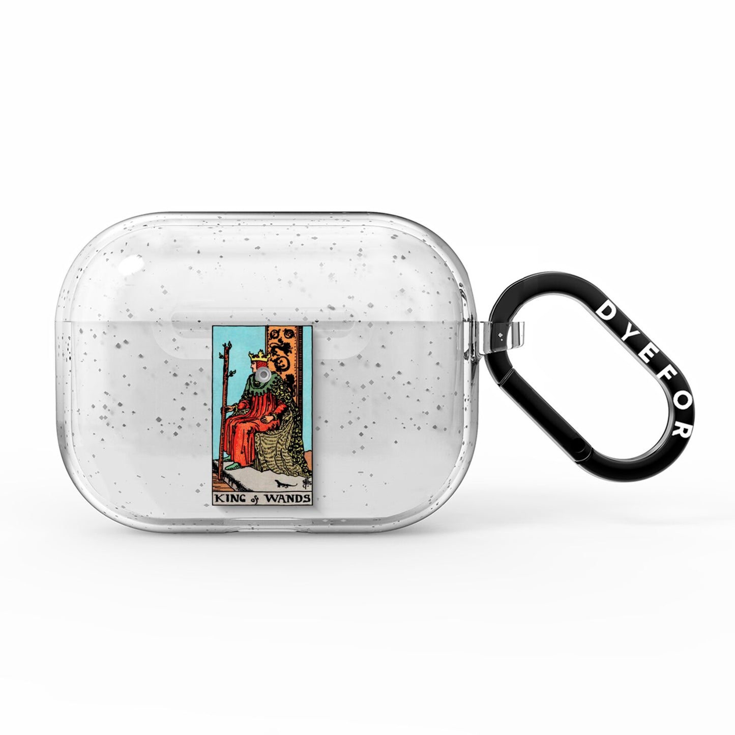 King of Wands Tarot Card AirPods Pro Glitter Case