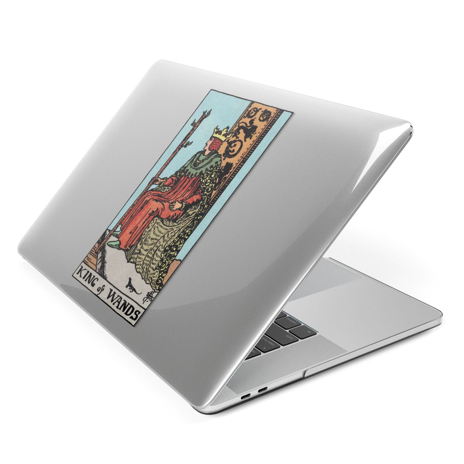 King of Wands Tarot Card Apple MacBook Case Side View