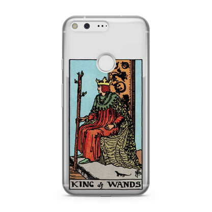 King of Wands Tarot Card Google Pixel Case