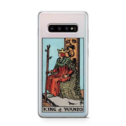 King of Wands Tarot Card Protective Samsung Galaxy Case