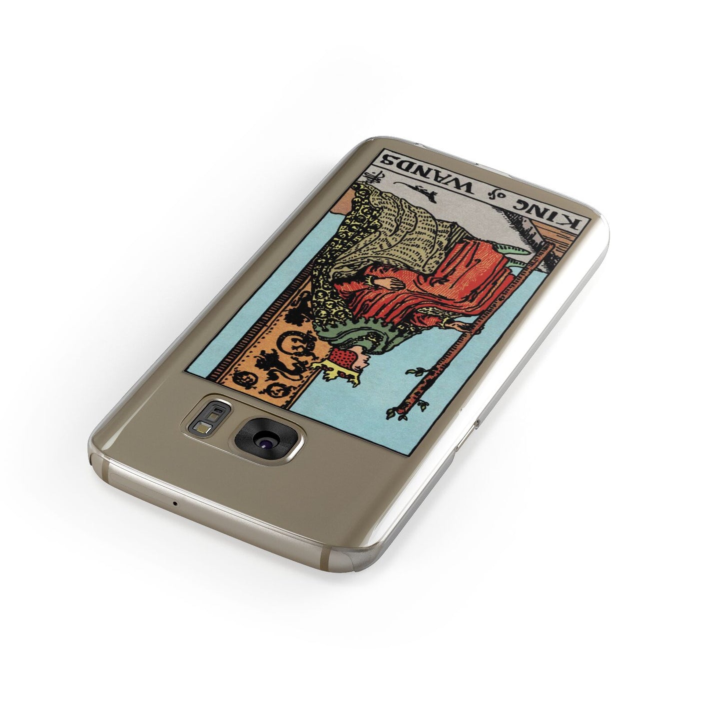 King of Wands Tarot Card Samsung Galaxy Case Front Close Up