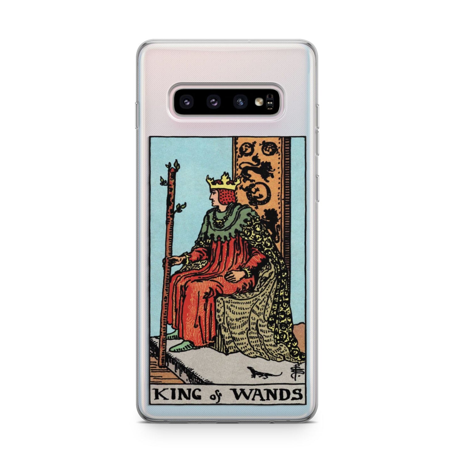 King of Wands Tarot Card Samsung Galaxy S10 Plus Case