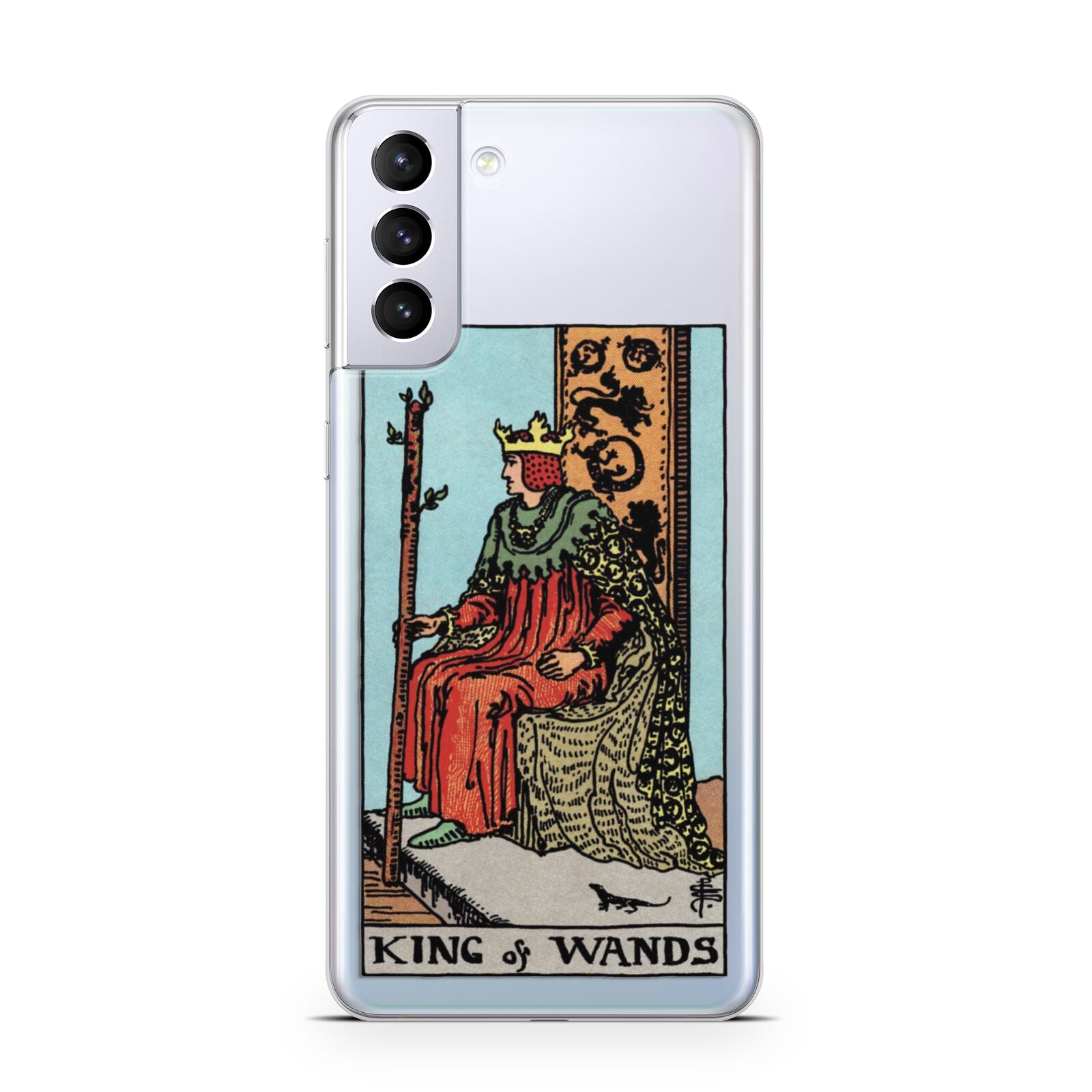 King of Wands Tarot Card Samsung S21 Plus Case