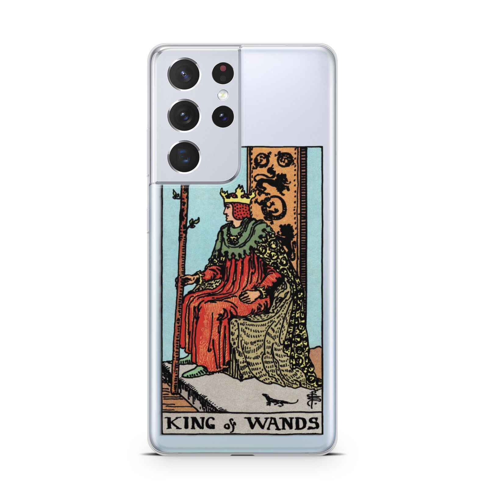 King of Wands Tarot Card Samsung S21 Ultra Case