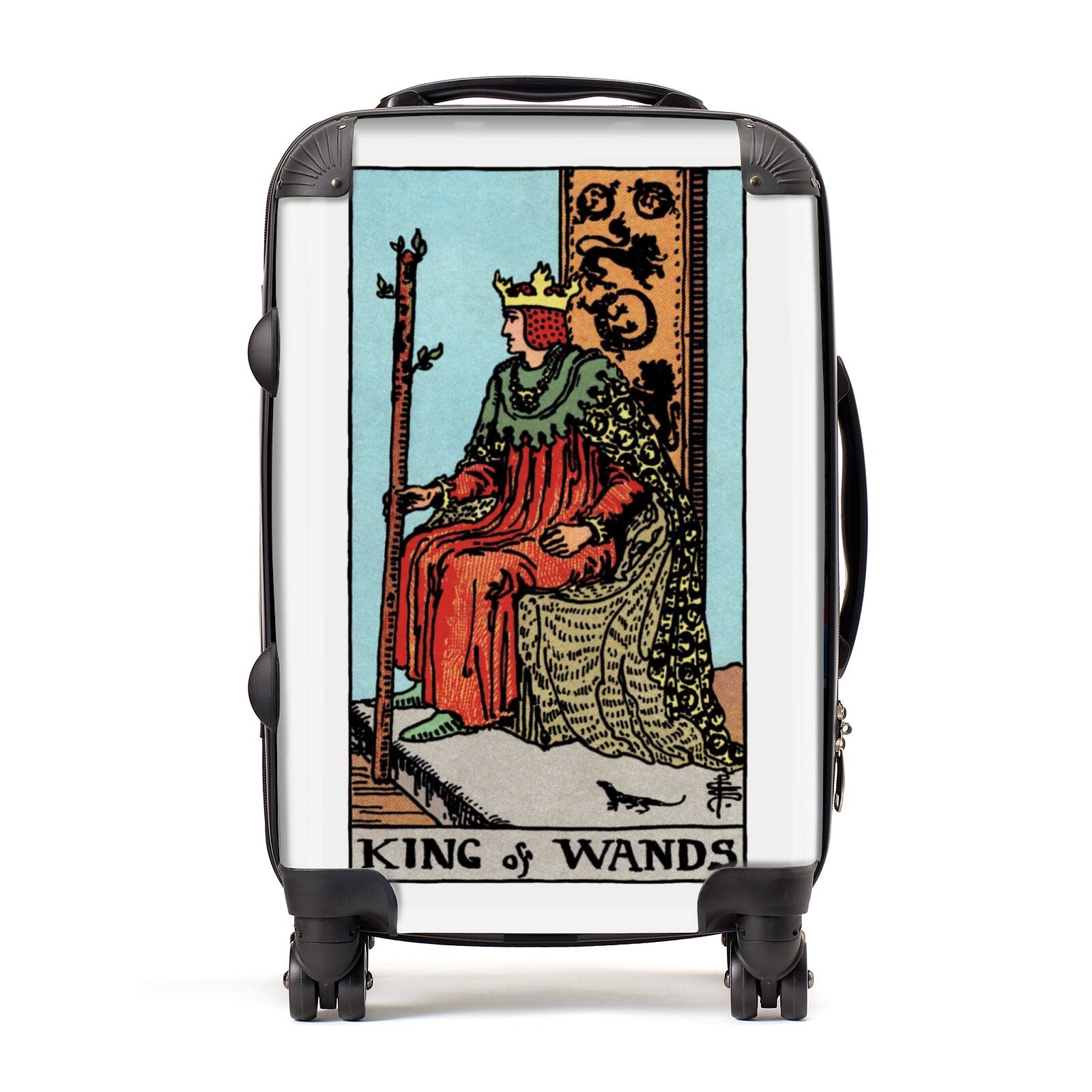 King of Wands Tarot Card Suitcase