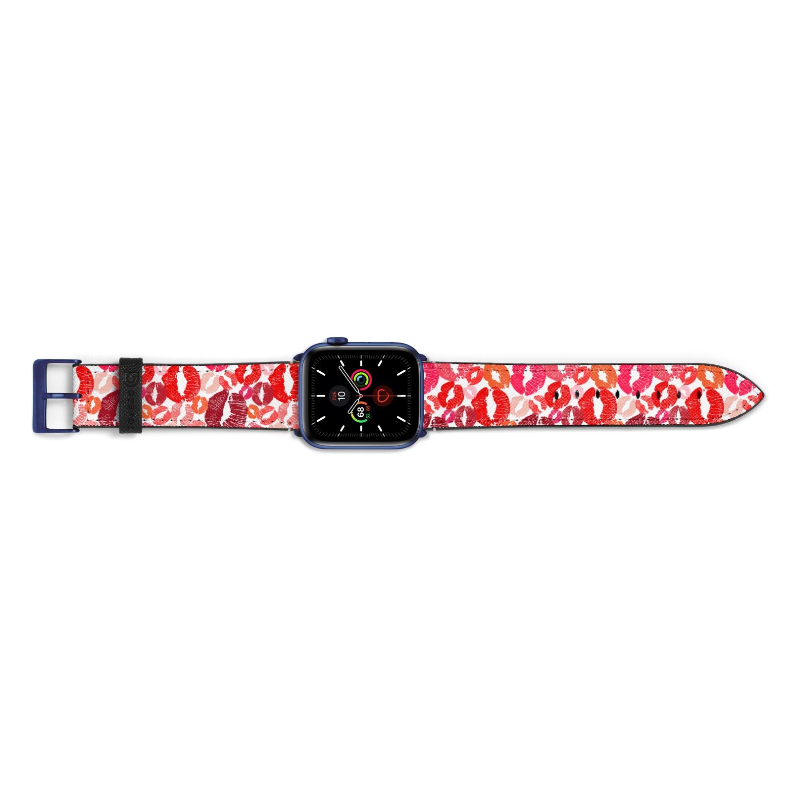 Kiss Print Apple Watch Strap Landscape Image Blue Hardware